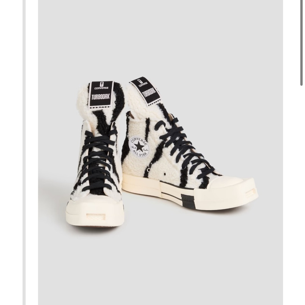 Rick Owen’s dark shadow Converse Zebra High-Tops - Picture 2 of 6